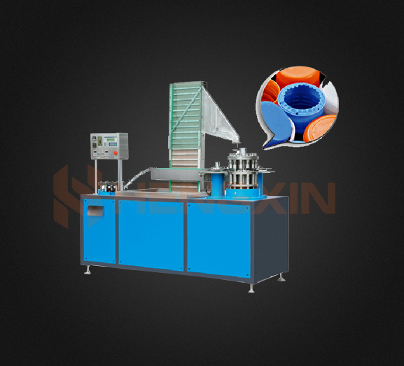 Automatic cap folding & slitting machine